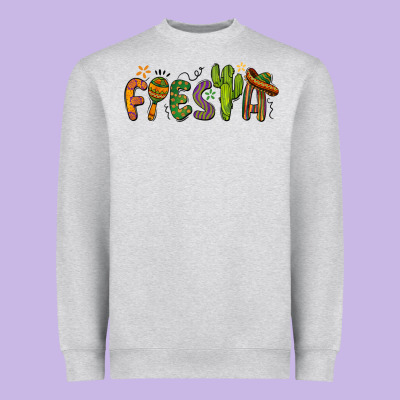 Fiesta Cinco De Mayo Heavyweight Sweatshirt Designed By Barkaloodesign