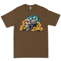 Cacao skull with sunflowers Premium Tee - RanaPortraitStore
