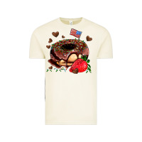 Vintage Arctic donut strawberry and usa flag Vintage Tee - AdoDesignShop