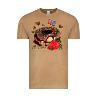 Vintage Camel donut strawberry and usa flag Vintage Tee - AdoDesignShop