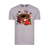 Vintage Zinc donut strawberry and usa flag Vintage Tee - AdoDesignShop