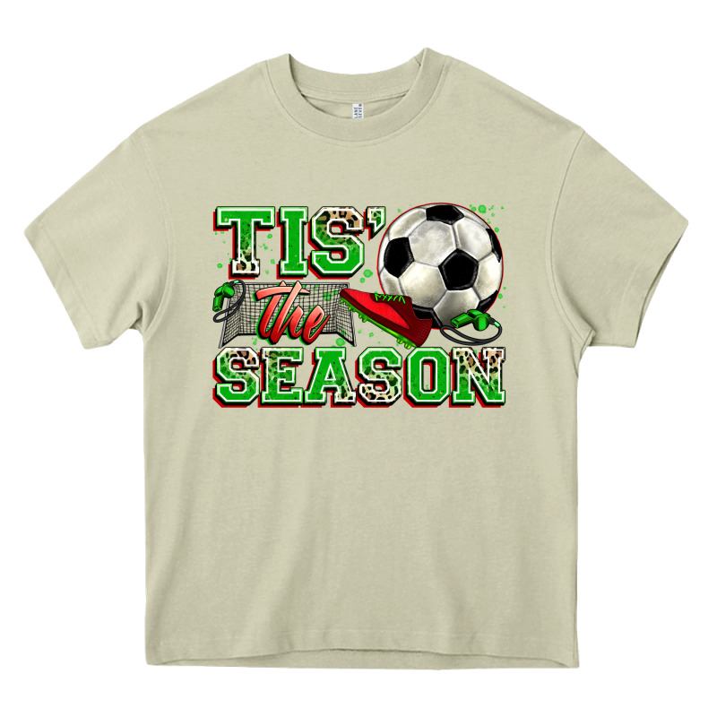 Tis' The Season Soccer Heavy Core Tee by Zillion Design Studio | Teevron