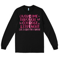 Black overcome through courage strength  malia Long Sleeve Tee - MaliasSmallBusiness
