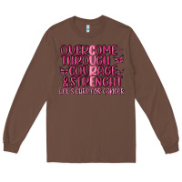 Chestnut overcome through courage strength  malia Long Sleeve Tee - MaliasSmallBusiness