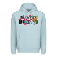 Blue Mist Dia De Los Muertos Premium Hoodie - texasbilliewilder