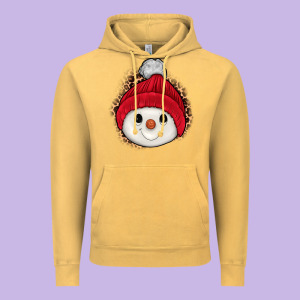 Snowman Vintage Hoodie Designed By Jahusdesignshop