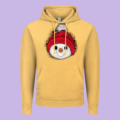 Snowman Vintage Hoodie Designed By Jahusdesignshop