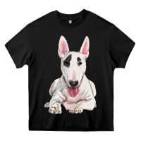 Black bull terrier Heavy Core Tee - RanaPortraitStore