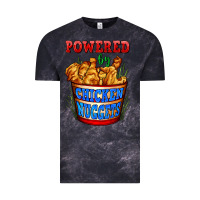 Cloud Black powered by chicken nuggets Vintage Tee - AdoDesignShop