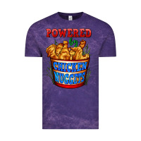Cloud Purple powered by chicken nuggets Vintage Tee - AdoDesignShop