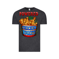 Vintage Black powered by chicken nuggets Vintage Tee - AdoDesignShop