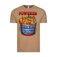 Vintage Coffee powered by chicken nuggets Vintage Tee - AdoDesignShop