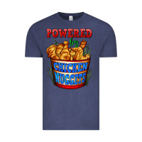 Vintage Denim powered by chicken nuggets Vintage Tee - AdoDesignShop