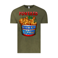 Vintage Olive powered by chicken nuggets Vintage Tee - AdoDesignShop