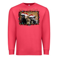 Cardinal Merry Christmas Cows Premium Sweatshirt - Bettercallsaul