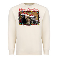 Sandshell Merry Christmas Cows Premium Sweatshirt - Bettercallsaul