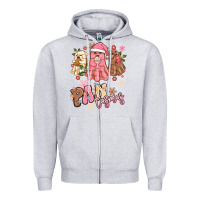 Heather Grey pantasmas christmas mexican conchas ghosts Zipper Hoodie - MaliasSmallBusiness