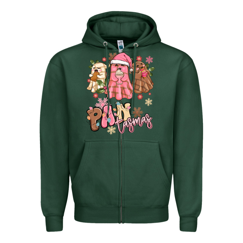 Pantasmas Christmas Mexican Conchas Ghosts Zipper Hoodie by MaliasSmallBusiness | Teevron