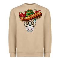 Cinco De Mayo Sombrero Skull Heavyweight Sweatshirt | Teevron