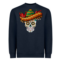 Navy cinco de mayo sombrero skull Heavyweight Sweatshirt - BarkalooDesign