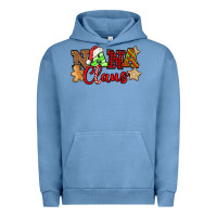 Pigment Pebble Blue Nana Claus Christmas Lights And Gifts mother's day Urban Hoodie - HowdyJamesFarm