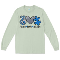 Matcha peace love autism Long Sleeve Tee - MaliasSmallBusiness