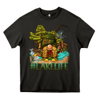 Asphalt lake life gnome Heavy Core Tee - BarkalooDesign