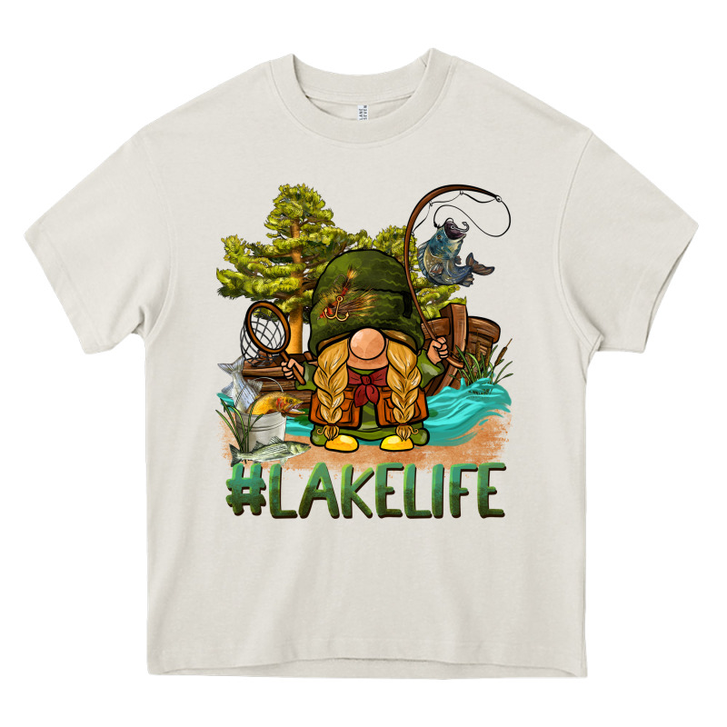 Lake Life Gnome Heavy Core Tee by BarkalooDesign | Teevron