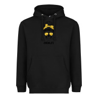 Black Yellow Flower Mom Skull Heavyweight Hoodie - Bettercallsaul