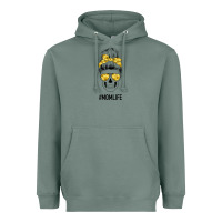 Yellow Flower Mom Skull Heavyweight Hoodie | Teevron