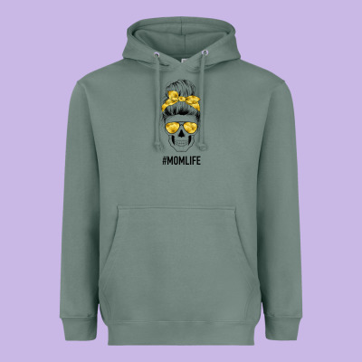 Yellow Flower Mom Skull Heavyweight Hoodie Designed By Bettercallsaul