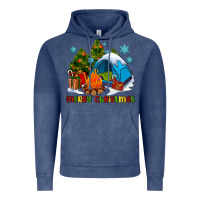 Vintage Denim merry Christmas camp Vintage Hoodie - AdoDesignShop