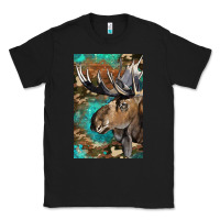 Black Western Camo Moose Classic Tee - LillyAllenDesigns