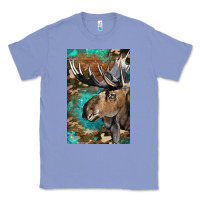 Colony Blue Western Camo Moose Classic Tee - LillyAllenDesigns