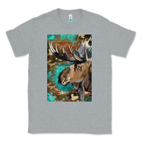 Heather Grey Western Camo Moose Classic Tee - LillyAllenDesigns