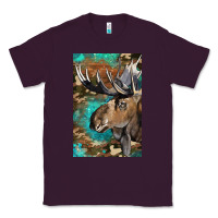 Plum Western Camo Moose Classic Tee - LillyAllenDesigns