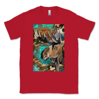 Red Western Camo Moose Classic Tee - LillyAllenDesigns