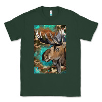Sports Green Western Camo Moose Classic Tee - LillyAllenDesigns