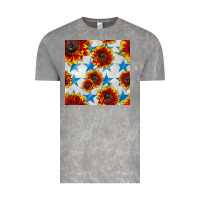 Cloud Rock patriotic sunflowers and stars Vintage Tee - BundleAndBundleShop