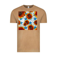 Vintage Camel patriotic sunflowers and stars Vintage Tee - BundleAndBundleShop