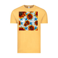 Vintage Mustard patriotic sunflowers and stars Vintage Tee - BundleAndBundleShop
