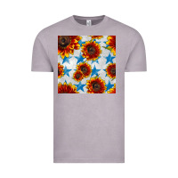Vintage Zinc patriotic sunflowers and stars Vintage Tee - BundleAndBundleShop