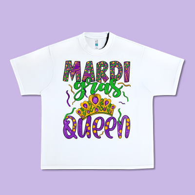 Mardi Gras Queen Urban Heavy Tee Designed By Artiststas
