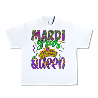 White mardi gras queen Urban Heavy Tee - Artiststas