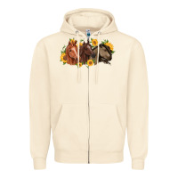 Sandshell western horses Zipper Hoodie - MaliasSmallBusiness