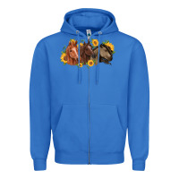 True Royal western horses Zipper Hoodie - MaliasSmallBusiness