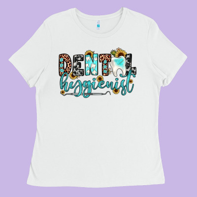 Dental Hygienist Ladies Tee Designed By Jahusdesignshop