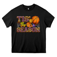 Black tis' the season basketball Heavy Core Tee - Zillion Design Studio