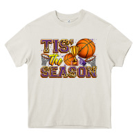 Cream tis' the season basketball Heavy Core Tee - Zillion Design Studio