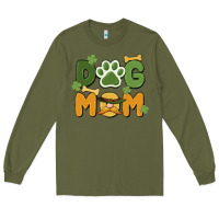 Army Green st. patricks day dog mom Long Sleeve Tee - MaliasSmallBusiness